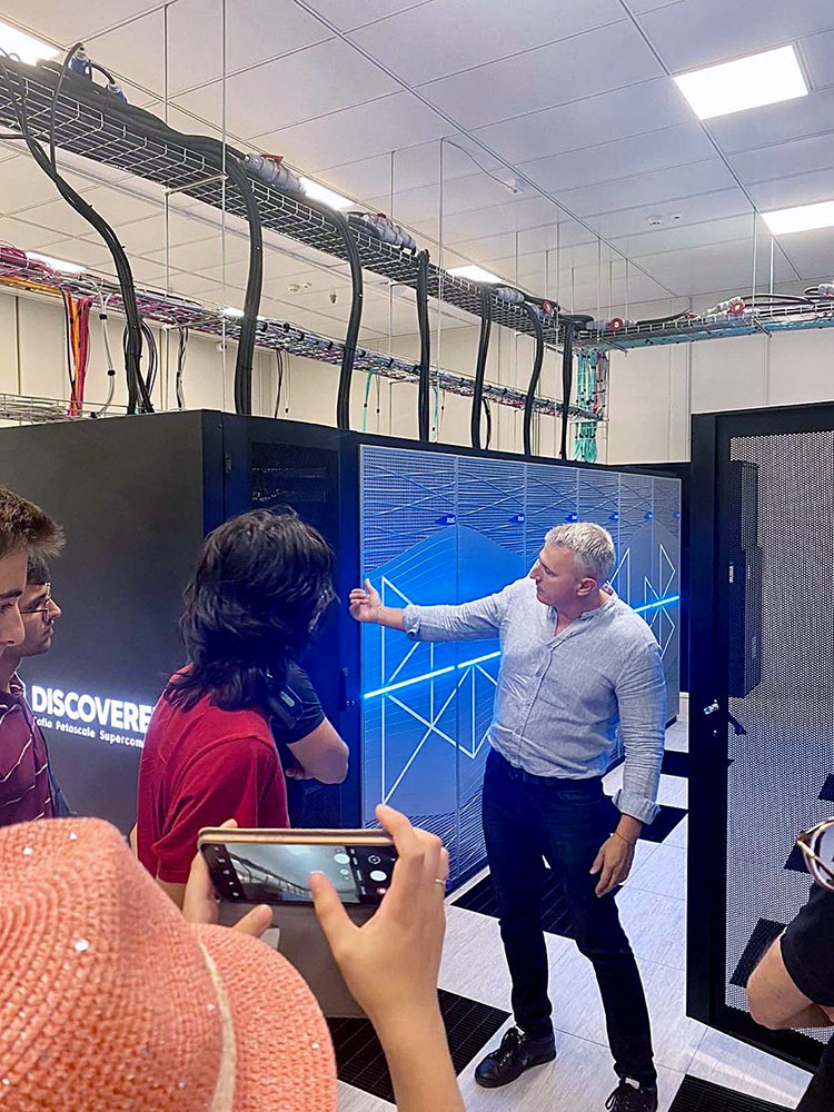 Students from INSAIT visit the DISCOVERER supercomputer